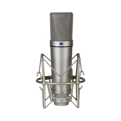 Microphone condensateur VuiGue TLM 1 en métal avec support anti-vibration