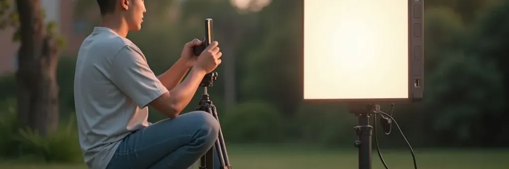 Comparatif compact : mini lampes vidéo 40W vs panneaux traditionnels