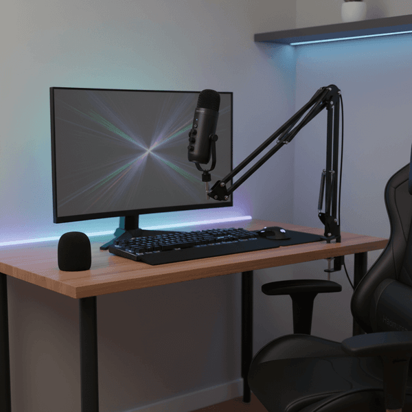 Haomuren-Kit de microphone professionnel à condensateur cardioïde, USB, pour studio, podcast, avec HONArm, pour prometteur statique - Image 2