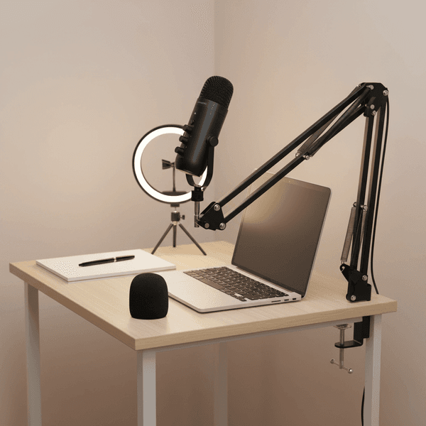 Haomuren-Kit de microphone professionnel à condensateur cardioïde, USB, pour studio, podcast, avec HONArm, pour prometteur statique - Image 3