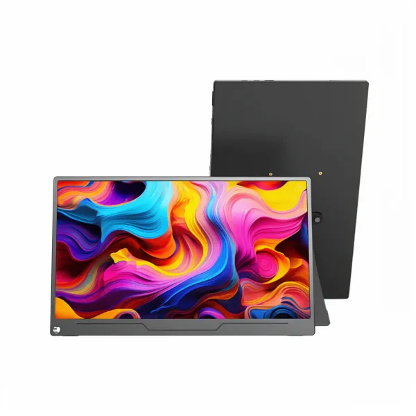 Support d'écran réglable EVICIV VESA 75x75 mm pour moniteurs 7 à 17,3 pouces montrant la vue avant et arrière