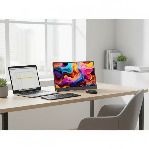 Support d'écran réglable EVICIV avec moniteur 7 à 17,3 pouces sur bureau moderne