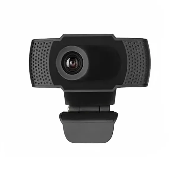 Webcam 1080P Full HD dtvane noire avec LED intégrée et microphone