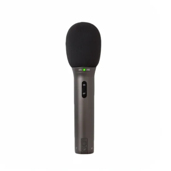 Samson Q2U Microphone Dynamique USB & XLR vue de face Microphone dynamique Samson Q2U avec connexion USB et XLR, vue de face
