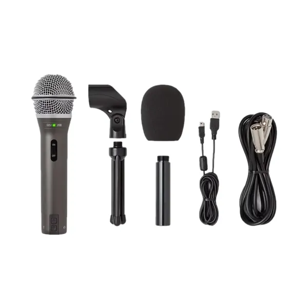 Samson Q2U Microphone Dynamique USB & XLR avec accessoires inclus Samson Q2U microphone dynamique USB et XLR avec accessoires