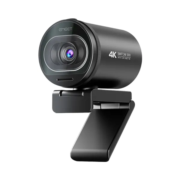Webcam 4K autofocus EMEET S600 avec trépied vue de face