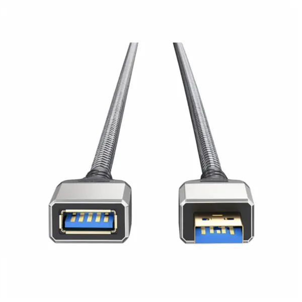 Câble rallonge USB 3.0 haute vitesse letusoon avec connecteurs bleu et or