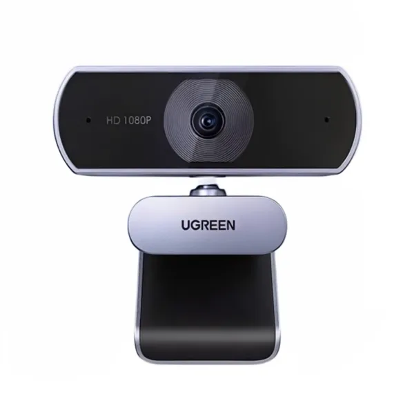 UGREEN Webcam Full HD 1080P avec microphone et correction automatique de lumière pour streaming UGREEN webcam 1080P Full HD avec microphone intégré vue de face