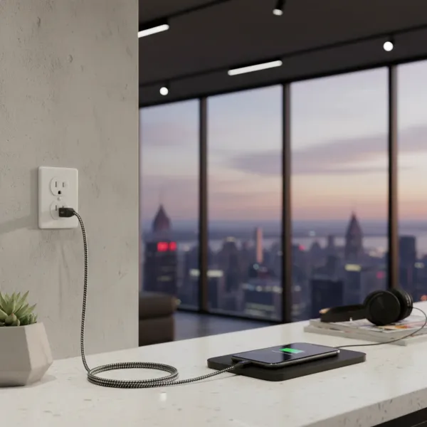 Câble USB-A vers Lightning LAIHONEN 1m - Charge rapide 12W Câble USB-A vers Lightning LAIHONEN 1m en charge rapide de 12W