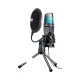 Microphone condensateur professionnel USB avec support et filtre anti-pop