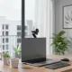 Webcam EMEET S600 4K 1080P 60FPS montée sur PC portable gris