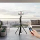 Tripod en aluminium TOKQI pour smartphone et appareil photo avec télécommande Bluetooth en extérieur