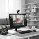 Webcam 4K Autofocus EMEET S600 montée sur écran pour visioconférence