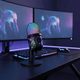 Microphone USB pour jeu, pour PC, Mac, PS4/5, Podcast, avec moniteur muet RGB, réduction du bruit, pour enregistrement en Streaming - Miniature 2