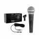 Microphone dynamique cardioïde filaire TisNite Good Handheld 58 - Son clair et professionnel Microphone dynamique cardioïde filaire TisNite Good Handheld 58 avec câble et support
